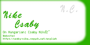 nike csaby business card